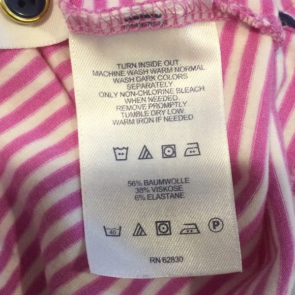 Lands End Pink and White Striped Dress with Rope Belt Beach Cover Up Small (6-8) - Picture 4 of 4